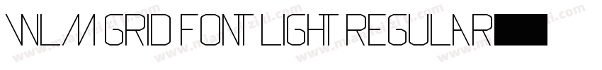 WLM Grid Font Light Regular字体转换